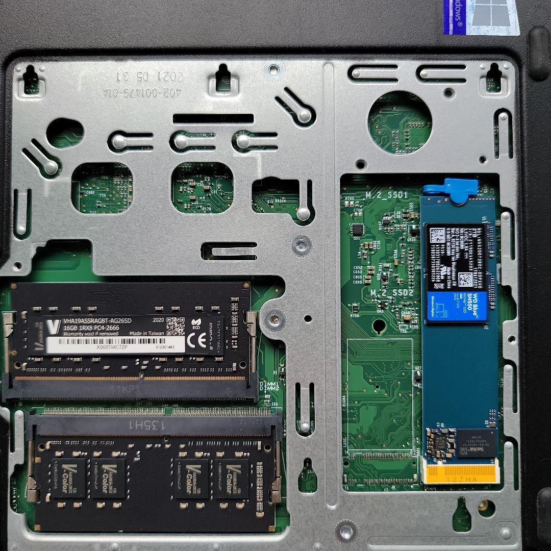 Windowsデスクトップ ThinkCentre M75q Tiny Gen2 32GBM 2TB SSD