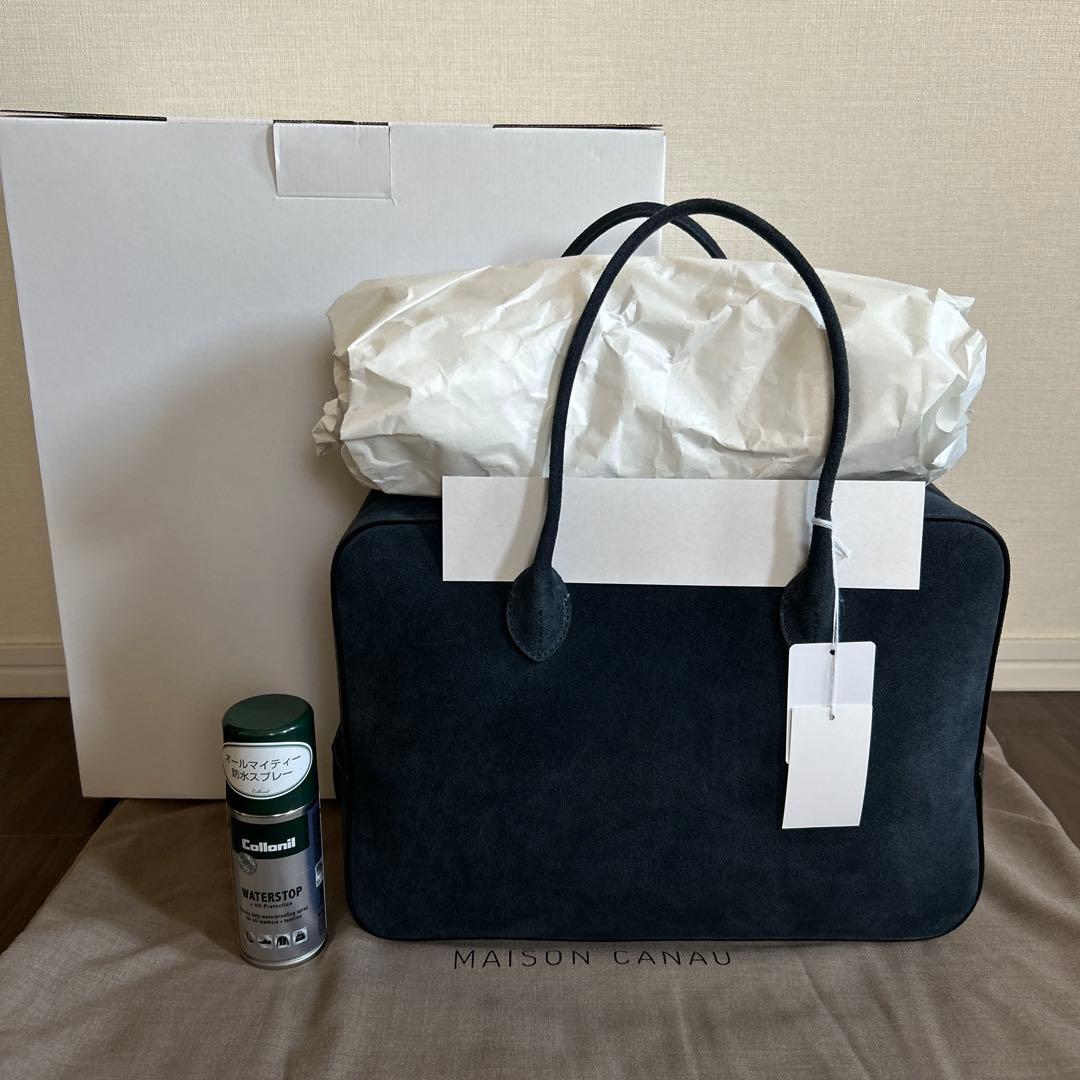 【新品】MAISON CANAU メゾンカナウ ボックスボストン L