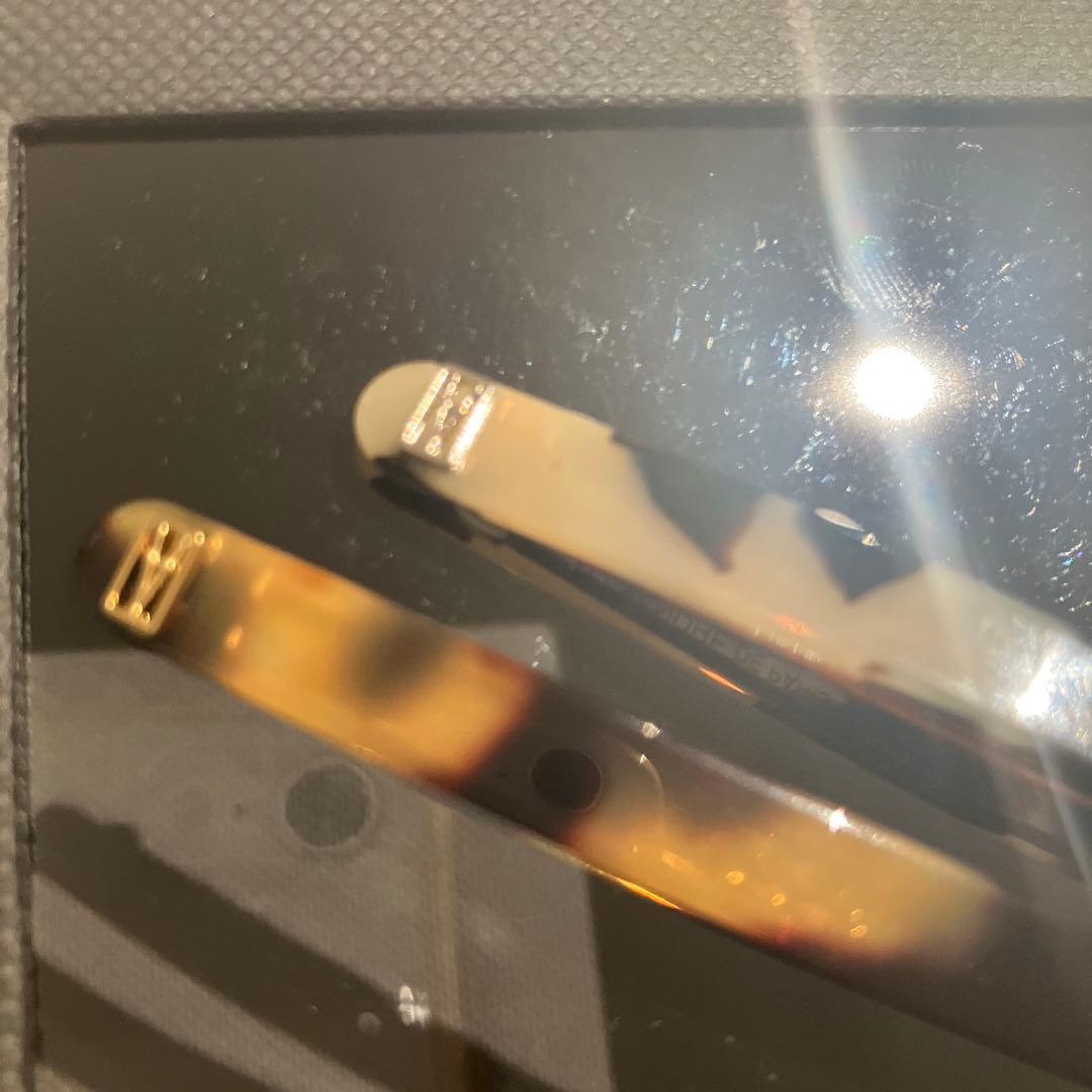 【新品未使用】ALEXANDRE DE PARIS べっこう柄ヘアピン2本セット