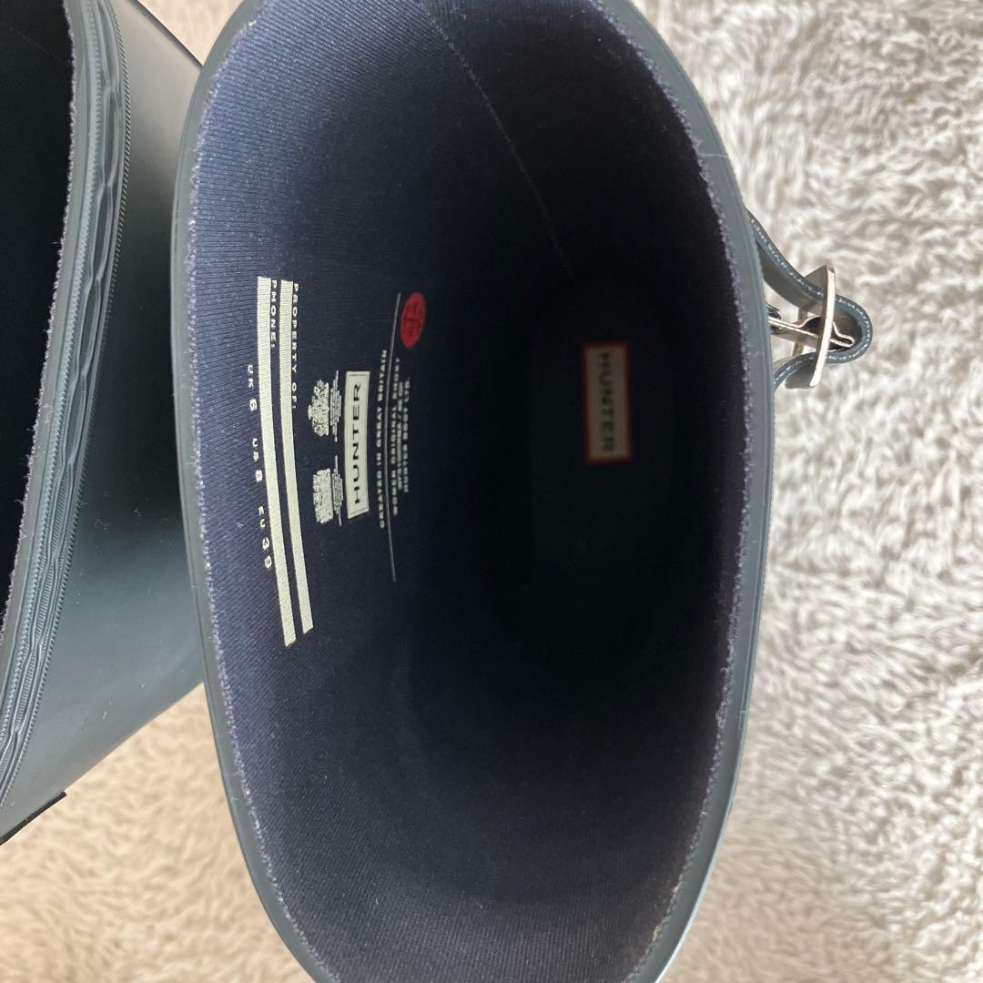 梅雨前の今がチャンス！！Hunterレインブーツ25cm（レディース）極美品！！