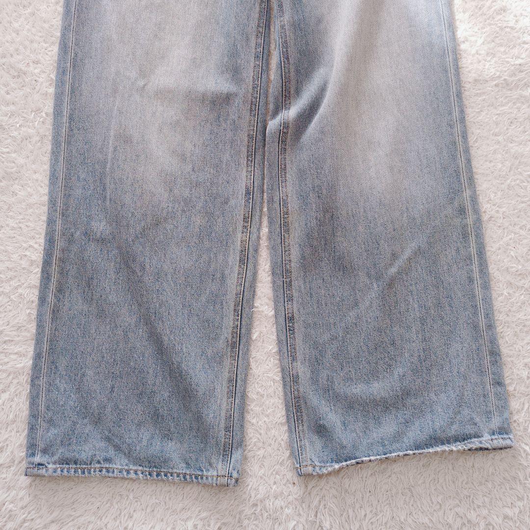 MOUSSY　CROSS WAIST WIDE STRAIGHT　サイズ2