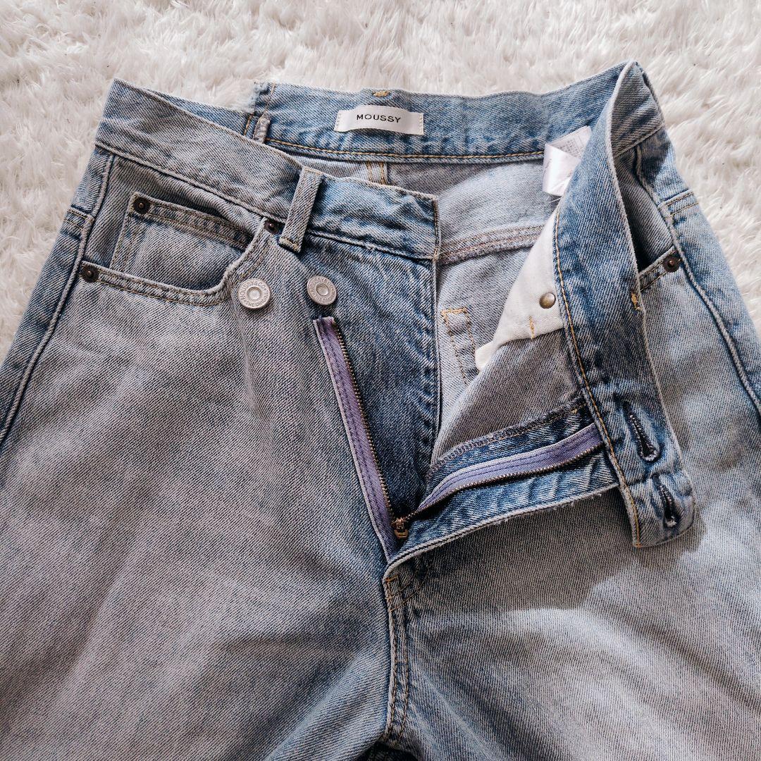 MOUSSY　CROSS WAIST WIDE STRAIGHT　サイズ2