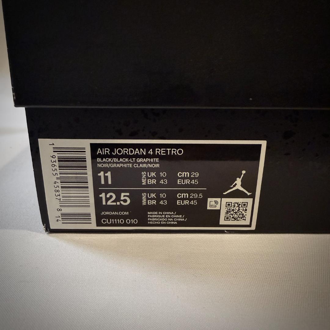 Nike Air Jordan 4 Retro “Black Cat” US11