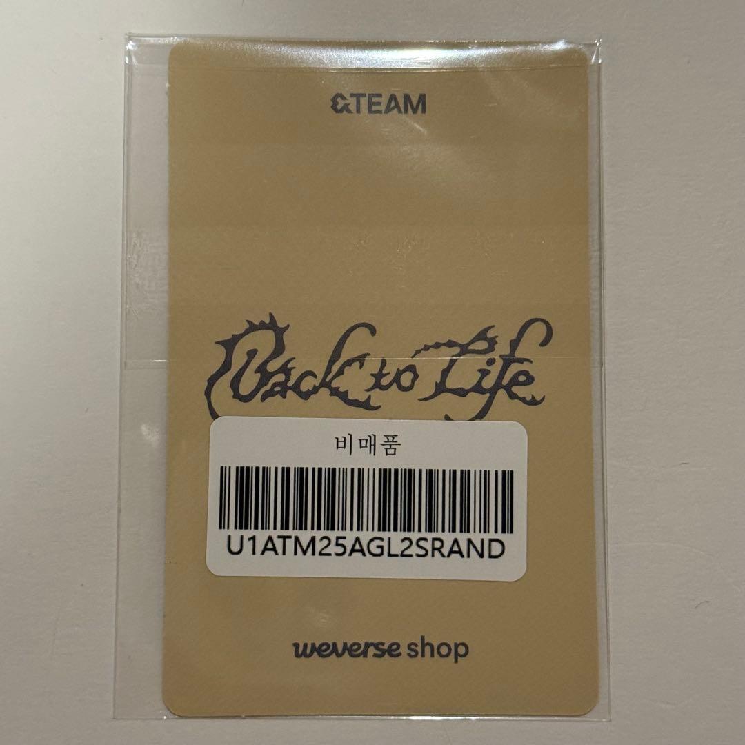 タレントカード &team back to life showcase live EJ