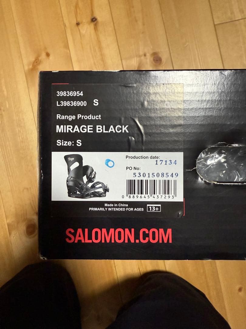 Salomon Mirage Black ビンディング S