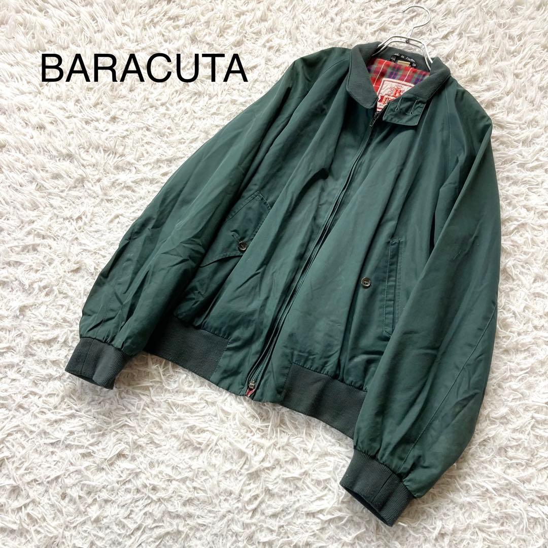 BARACUTA ハリントンジャケット L 40 ダークグリーン スイングトップ