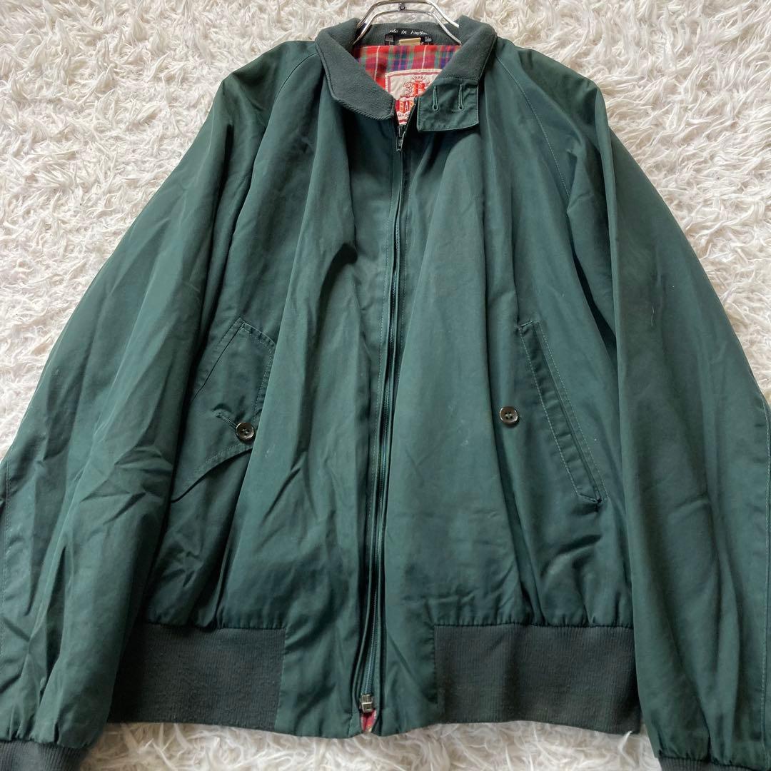 BARACUTA ハリントンジャケット L 40 ダークグリーン スイングトップ