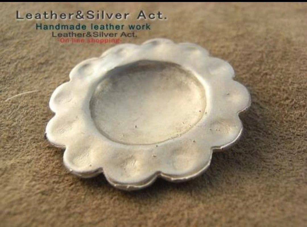 専用ターコイズシルバーコンチョ　シルバー925 真鍮　ブラス　トルコ石