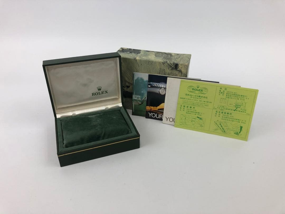 チ*認様 ロレックス　空き箱　外箱　内箱　取説　小冊子　グリーン