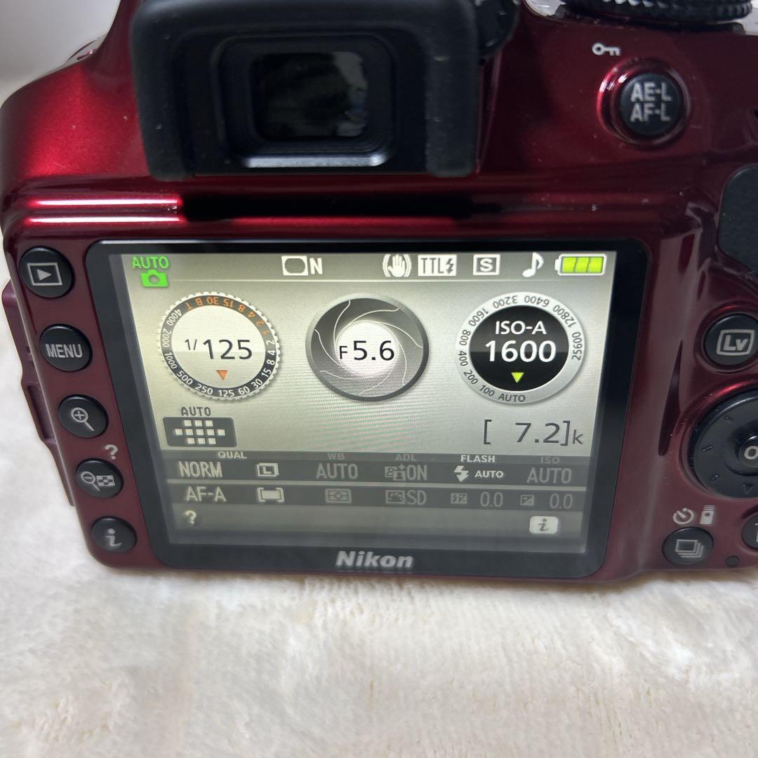 【極美品】ニコン　D3400 ダブルズームレンズキット