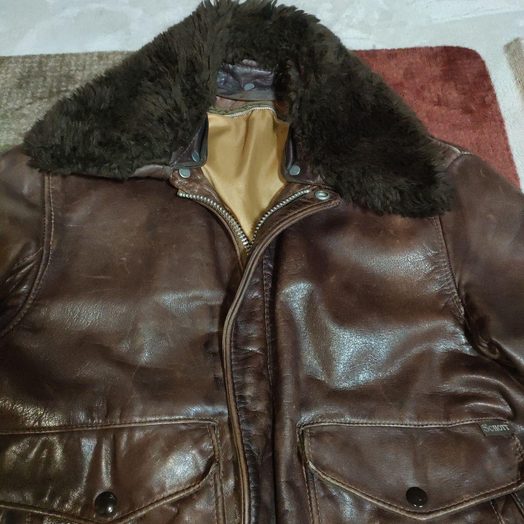 専用良品人気Schott184SM３８TALONフライトジャケットダメでも対応有