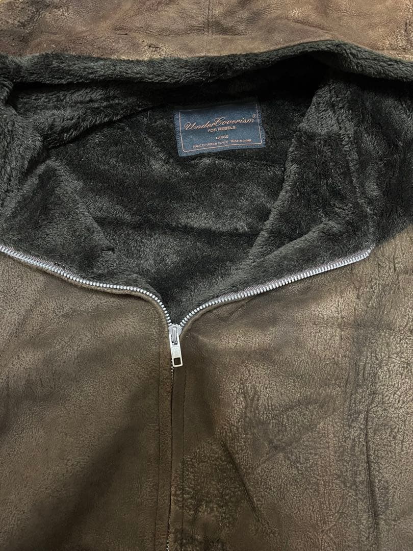 ヴ*ド様 UNDERCOVERISM ラムレザーロングジップアップパーカー