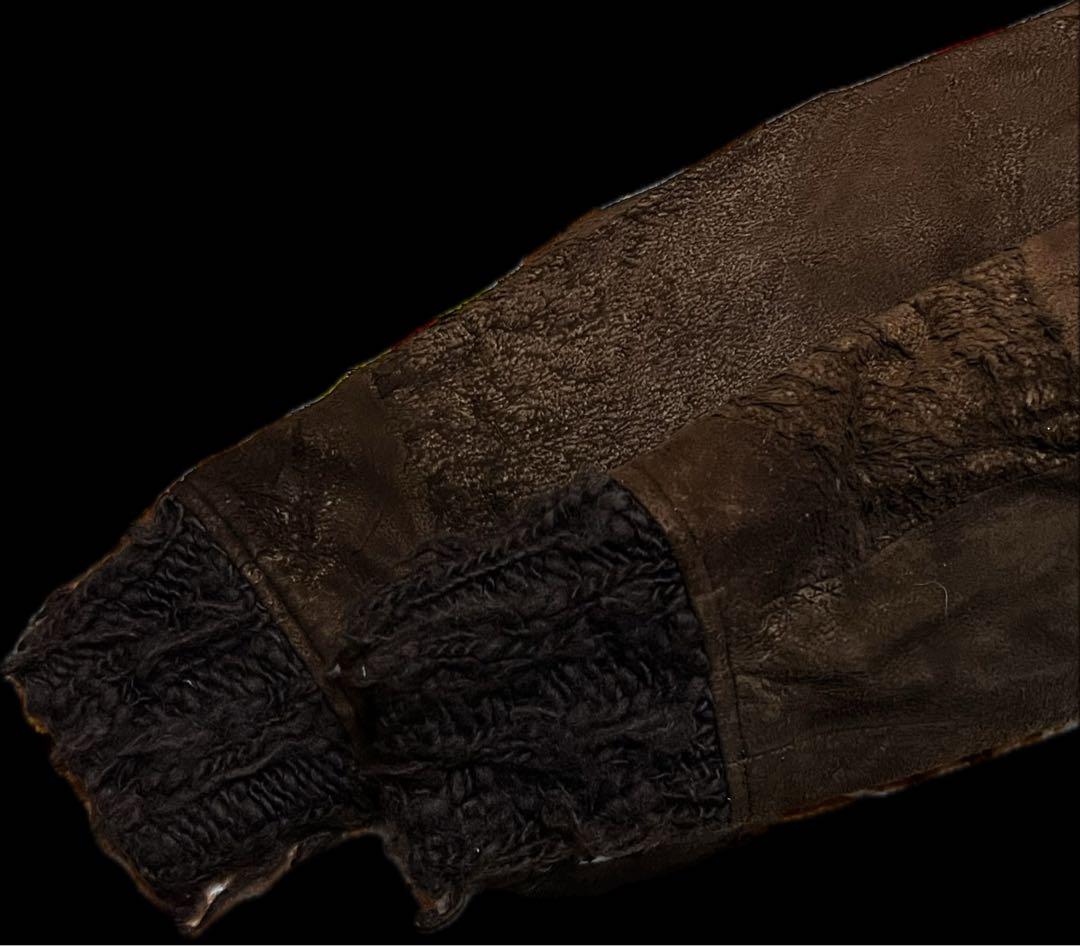 ヴ*ド様 UNDERCOVERISM ラムレザーロングジップアップパーカー