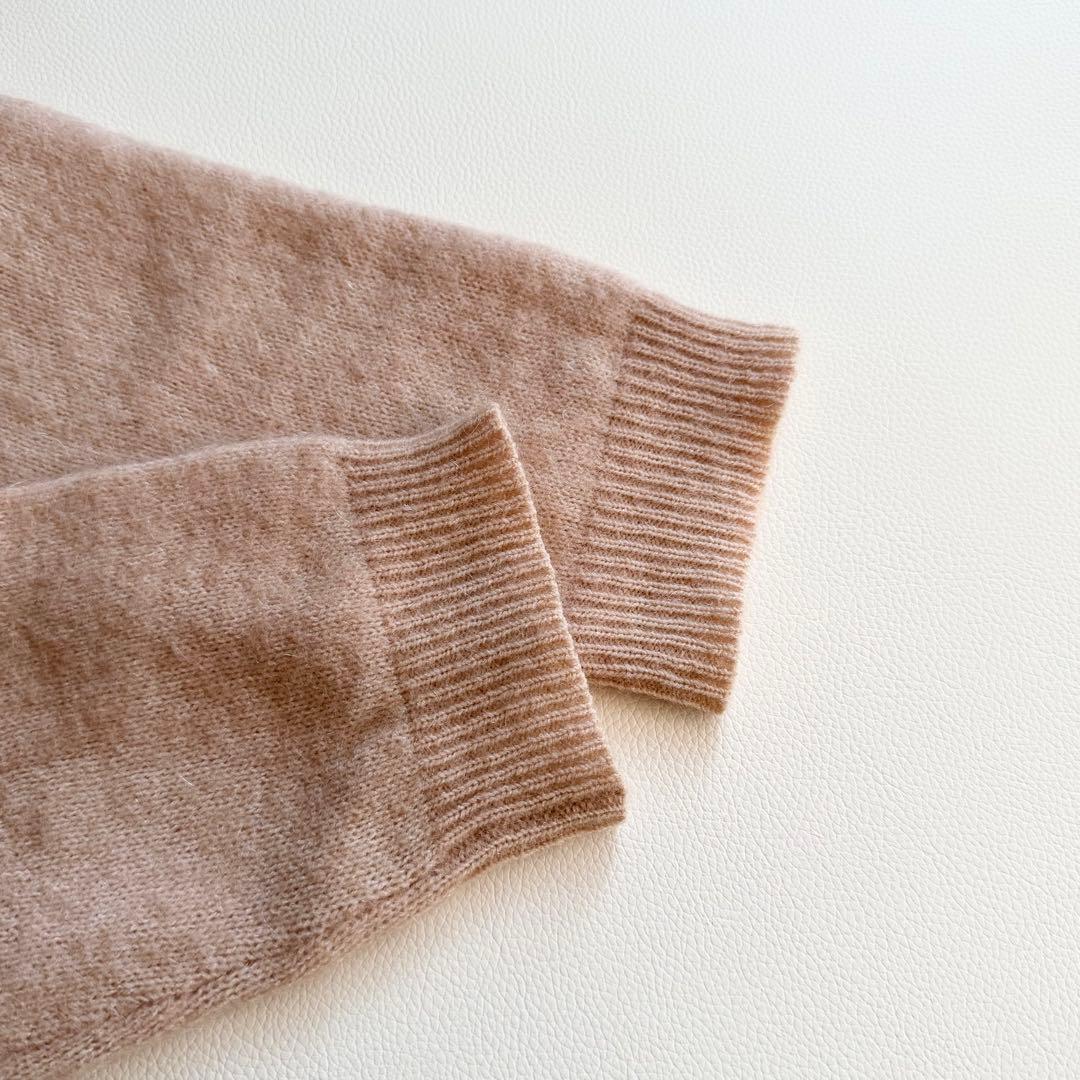 【アクネ】DRAMATIC MOH ふわモヘアニットXS モヘア ピンクベージュ