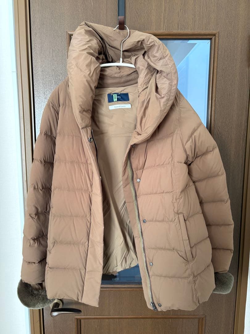 【河田フェザー】フードショートダウンジャケット