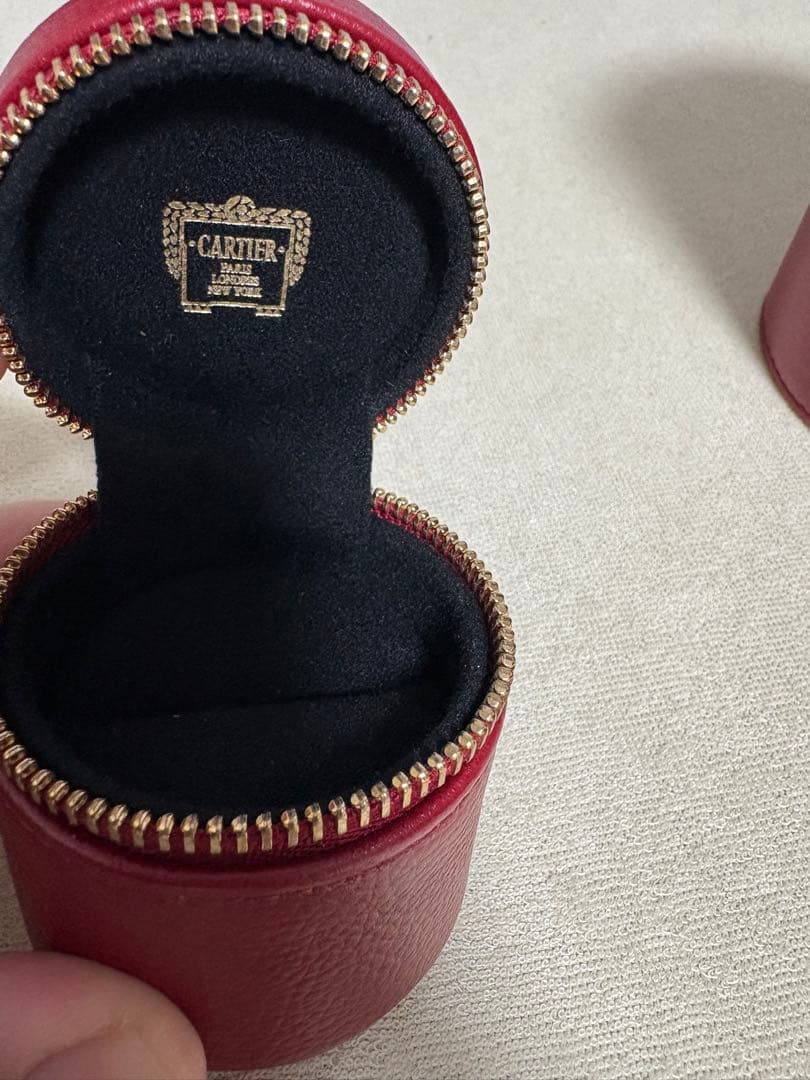 【非売品】Cartier ウォッチケース、リングケース 3点セット 赤