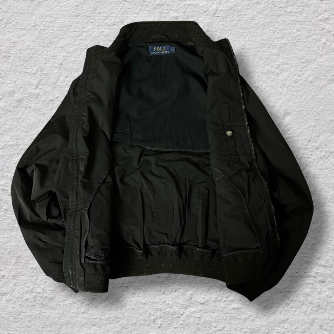 ttラルフローレンドリズラージャケットスイングトップブラックポニー古着