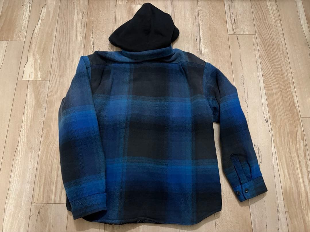 Supreme Quilted Lined Hooded Shirt Mサイズ