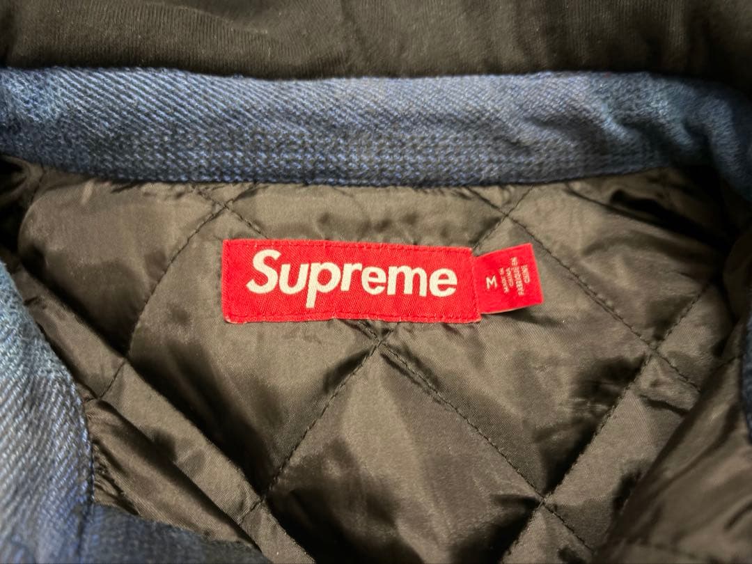 Supreme Quilted Lined Hooded Shirt Mサイズ