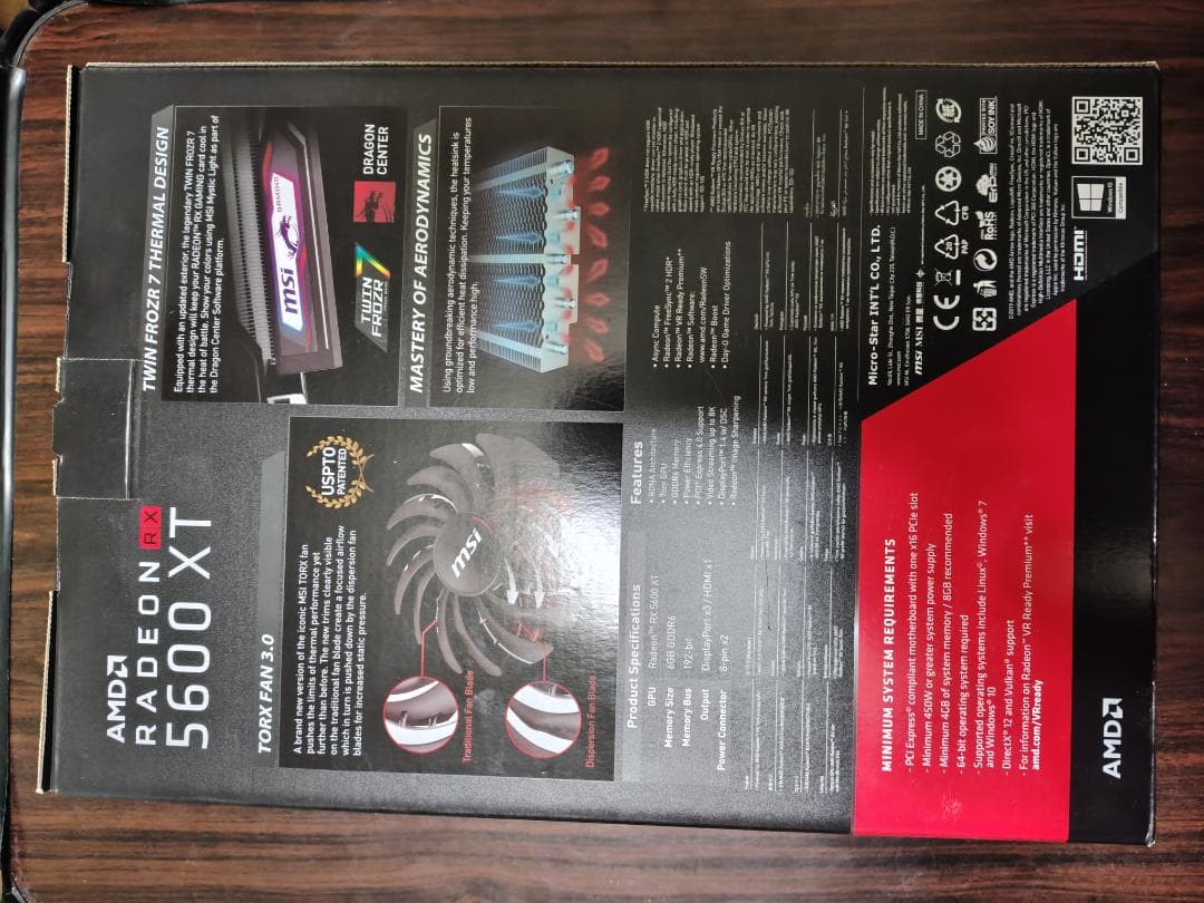 グラフィックボード・グラボ・ビデオカード MSI Radeon RX 5600 XT GAMING X