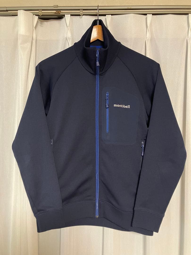 montbell モンベル マウンテンジャージ 上下 セットアップ S ネイビー