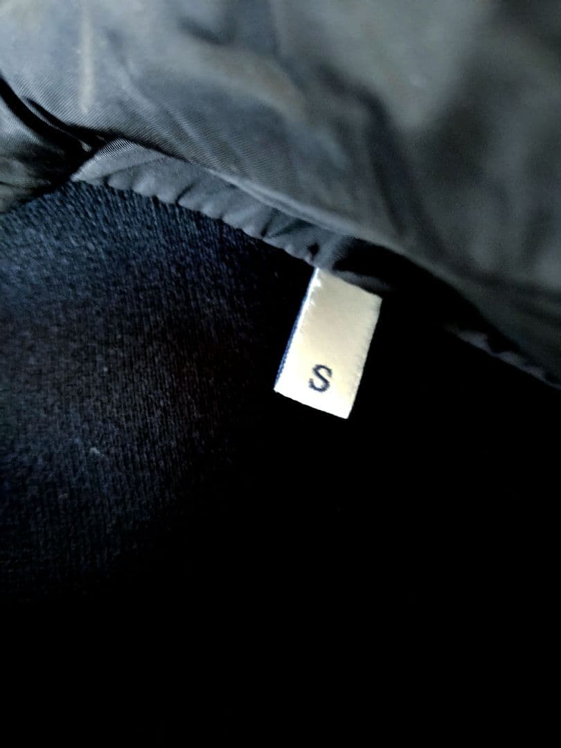 ブラック フード付き ナイロンコットンジャケット