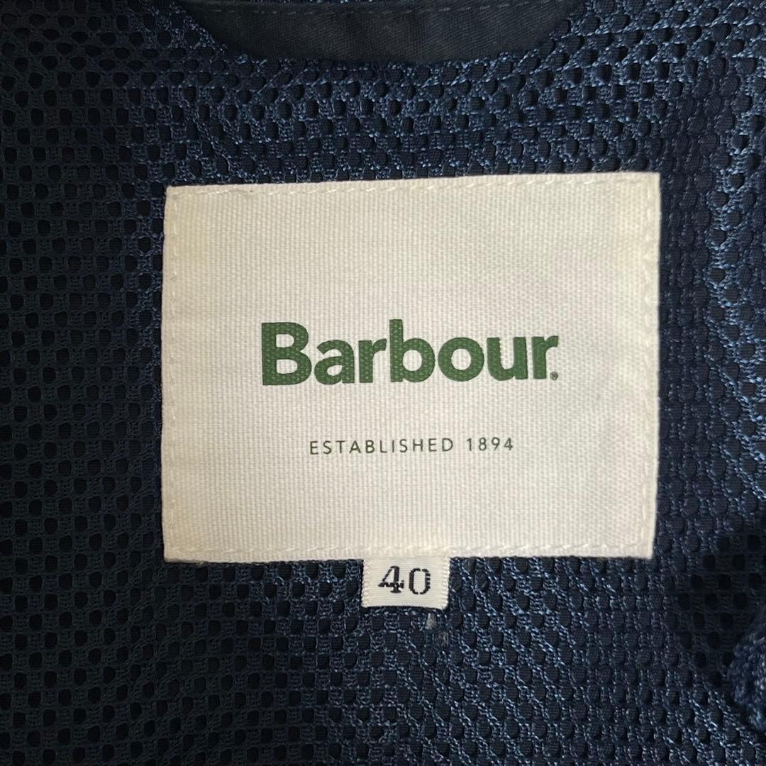 春の羽織りに◎Barbour フーデッド ビデイルノンオイル ジャケット 40