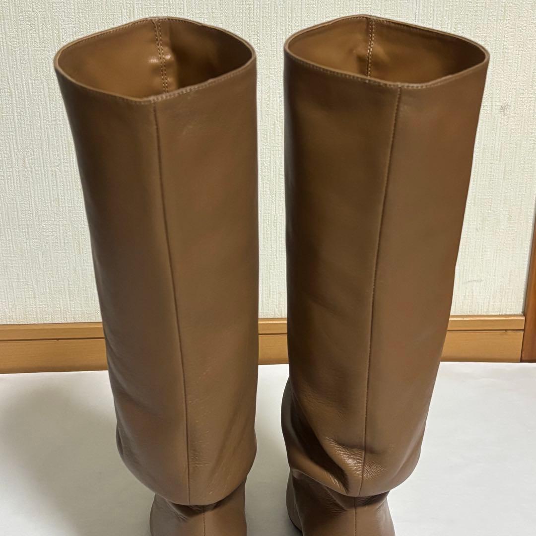 ほぼ未使用 ！SLOBE IENA スローブイエナ　本革　ロングブーツ　ブラウン