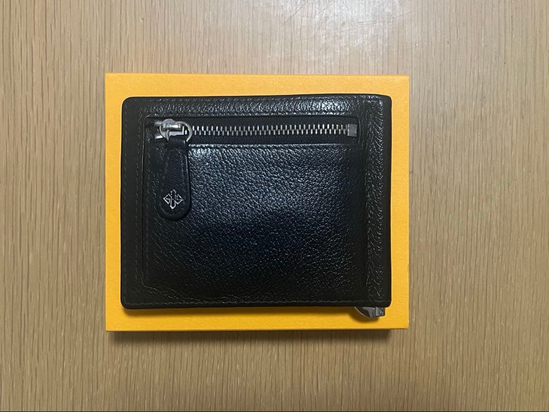 ETTINGER CAPRA BLACK マネークリップ