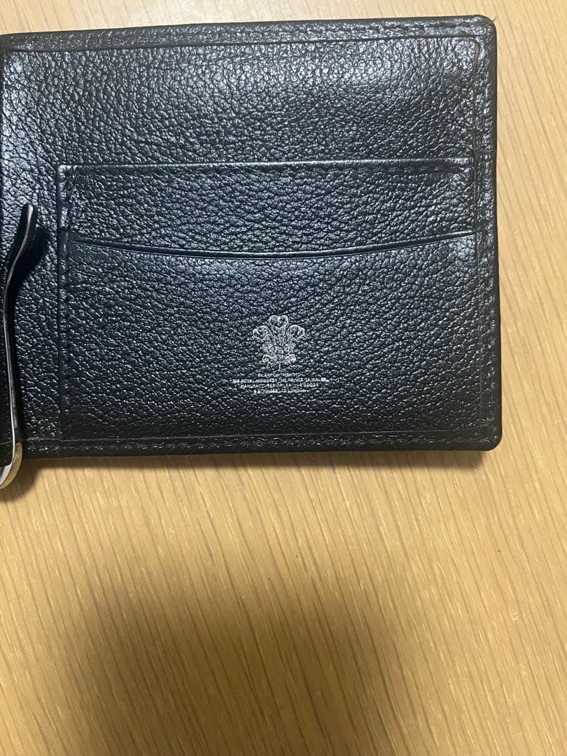 ETTINGER CAPRA BLACK マネークリップ