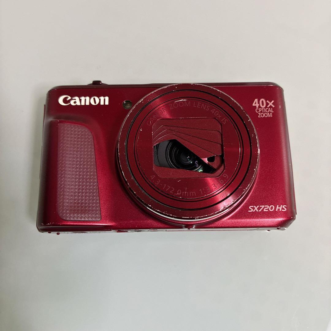 動作品 Canon PowerShot SX720 HSレッド 訳アリ デジカメ