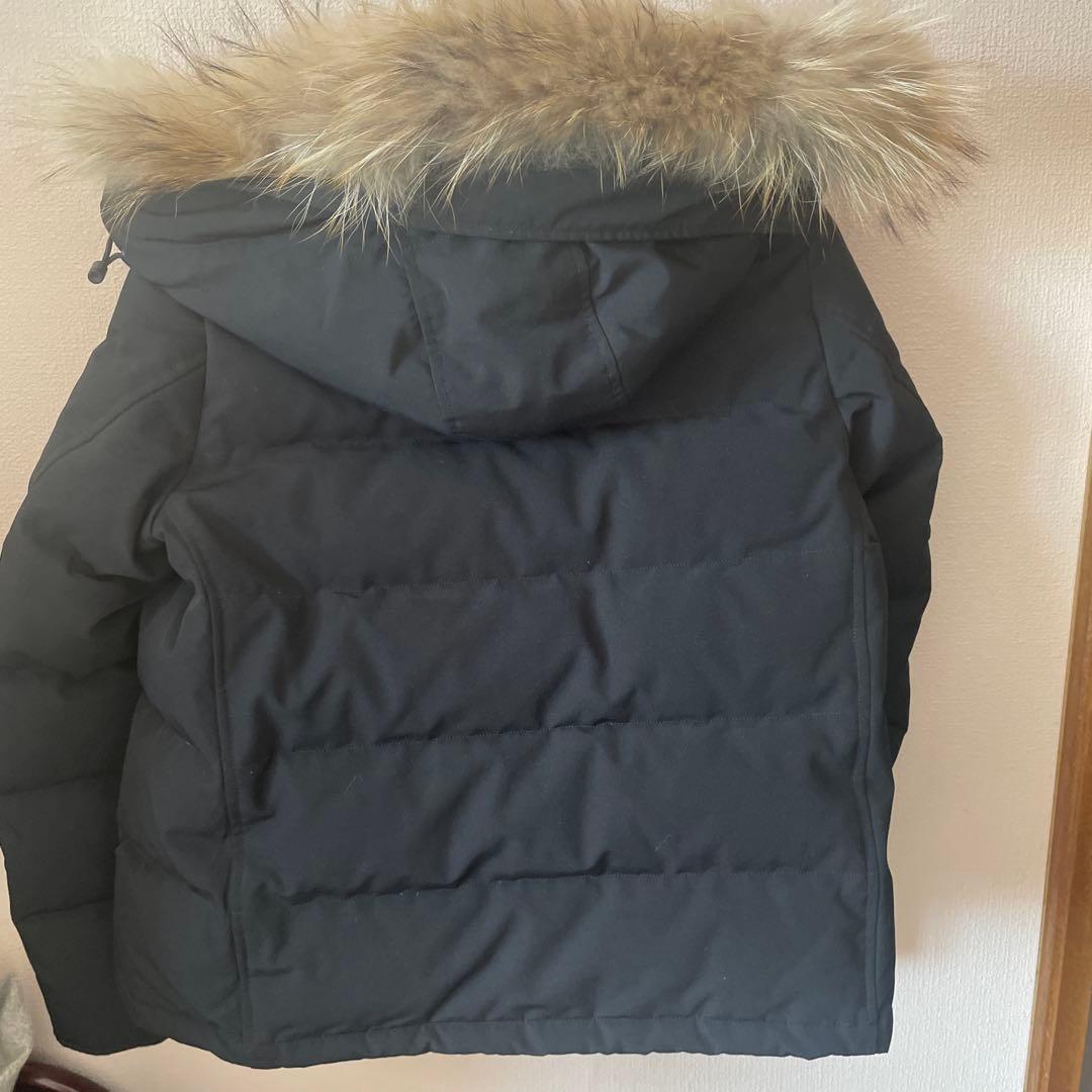 DANTON ブラックダウンジャケット フード付き