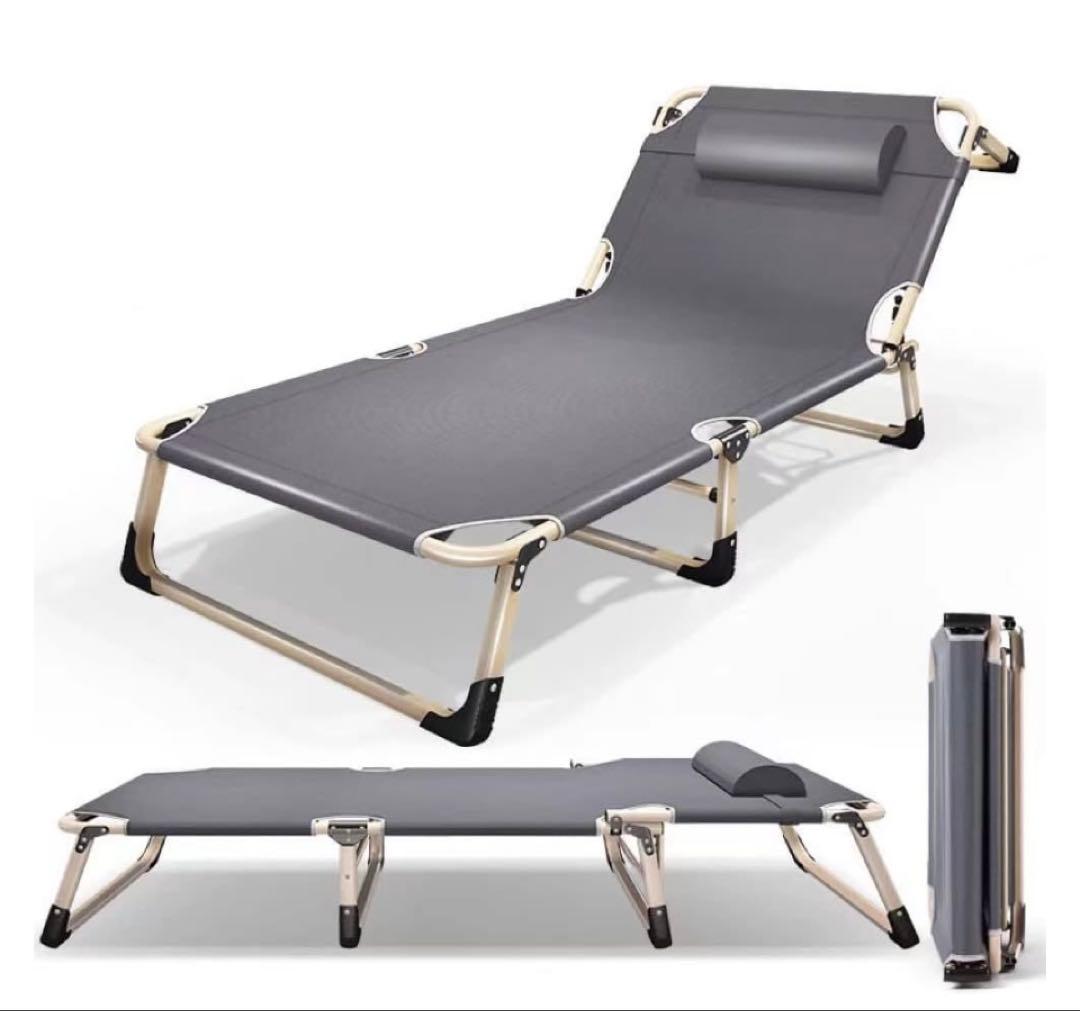 簡易ベッド 折り畳みベッド ソファーベッド シングル コンパクト グレー