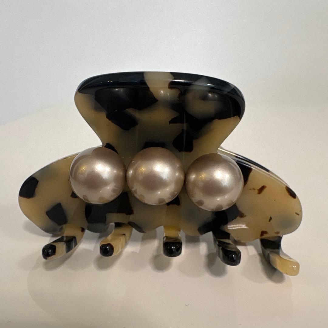 赤猫様ALEXANDRE DE PARIS♡新品♡Sクリップ♡パールベッコウ