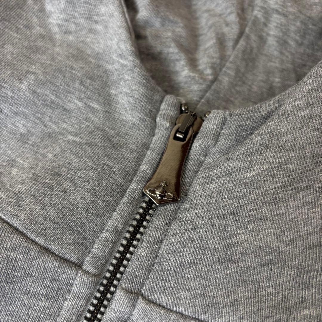 ヴィヴィアン・ウエストウッド　スウェットパーカー　Lサイズ　グレー　刺繡ロゴ