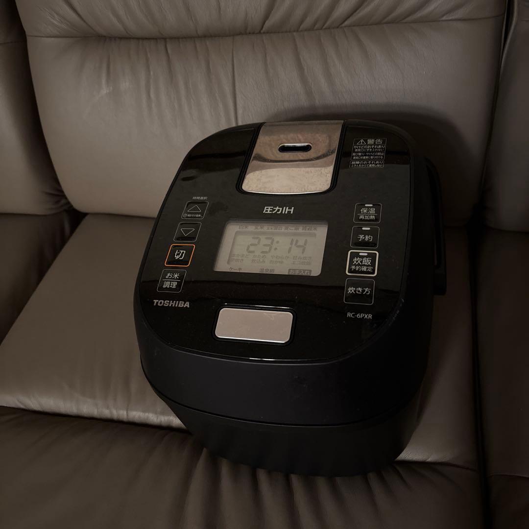 東芝 3.5合圧力IH炊飯器 RC-6PXR ブラック　2023年製