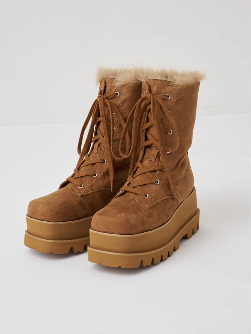 Darich ダーリッチ ライニングファーエンジニアブーツ キャメル Mサイズ