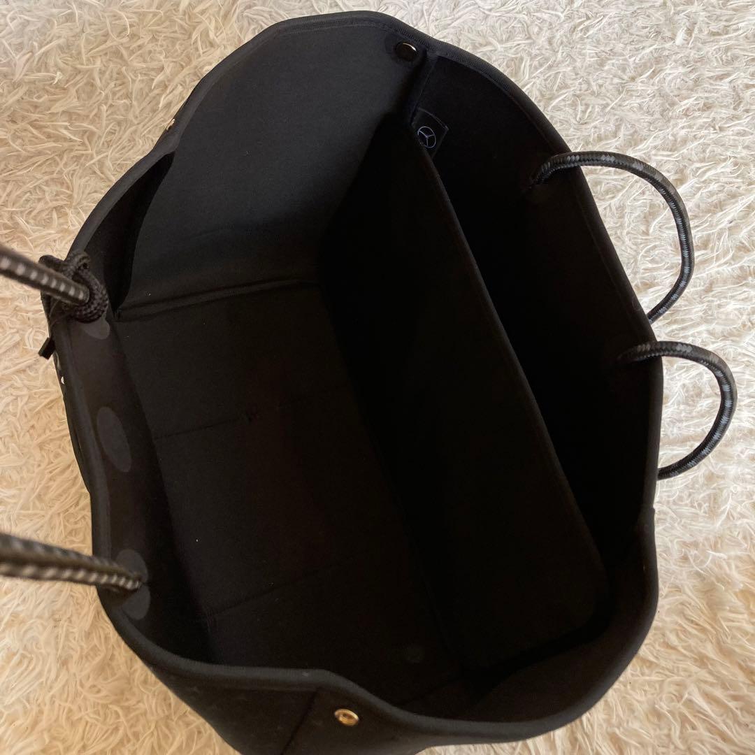 未使用 Mercedes-Benz トートバッグ ポーチ付 スター ブラック