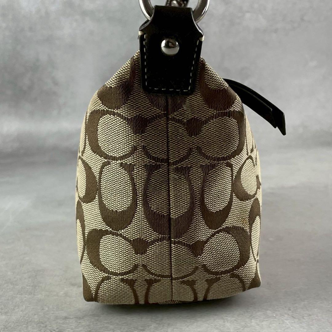 COACH コーチ　シグネチャー　キャンバス　アクセサリーポーチ　ハンドバッグ