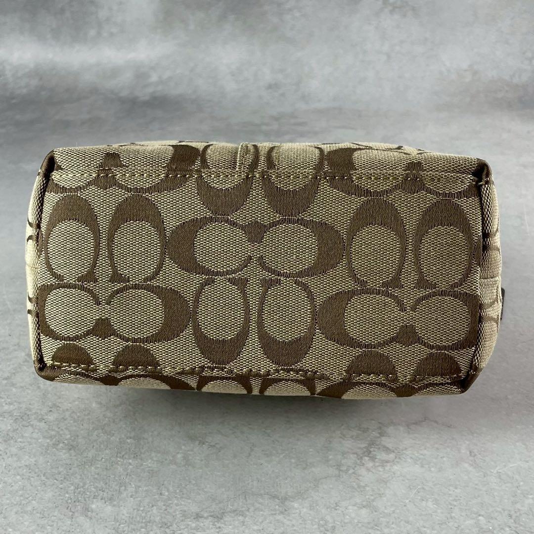 COACH コーチ　シグネチャー　キャンバス　アクセサリーポーチ　ハンドバッグ