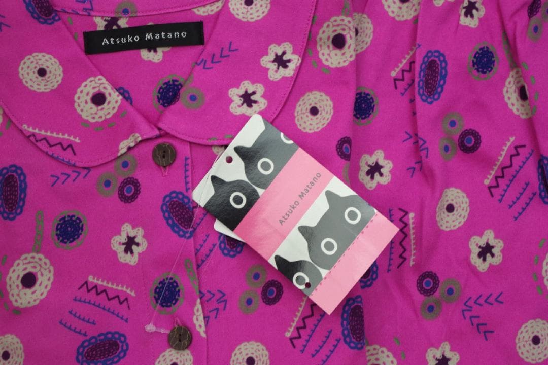 【新品】マタノアツコ/ワコール　タンポポパジャマ（L)　ひょっこり黒猫