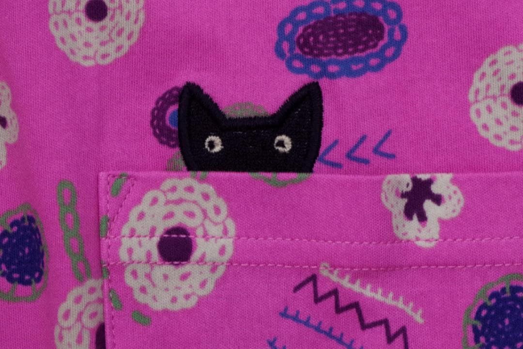 【新品】マタノアツコ/ワコール　タンポポパジャマ（L)　ひょっこり黒猫