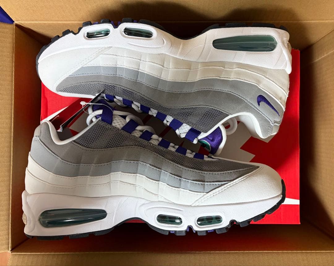 新品未使用 エアマックス95 グレープ W28cm