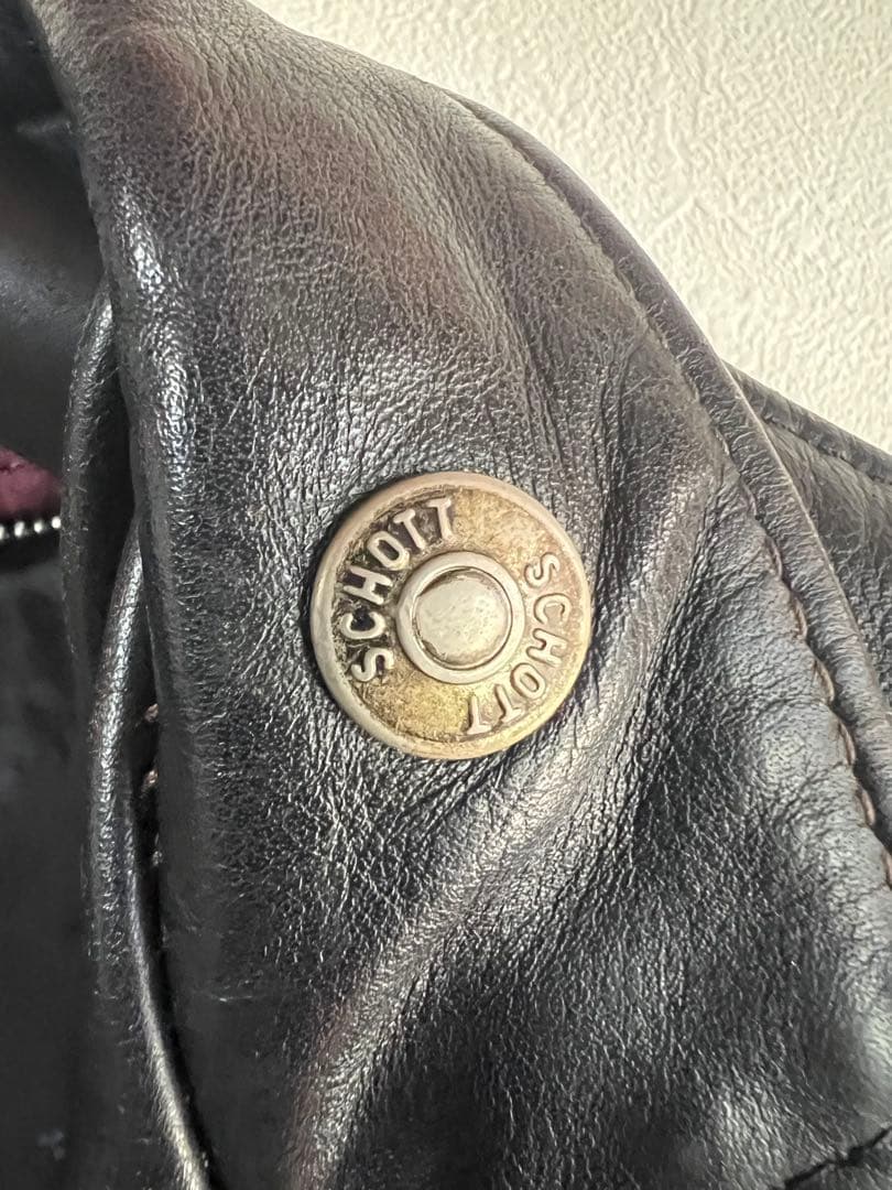 【古着】レザー シングルライダースジャケット