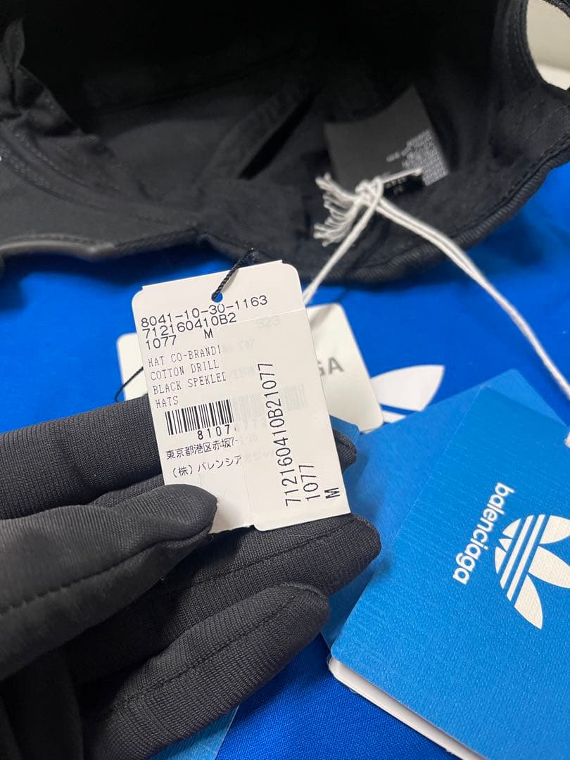 新品未使用balenciaga adidasベースボールキャップブラック
