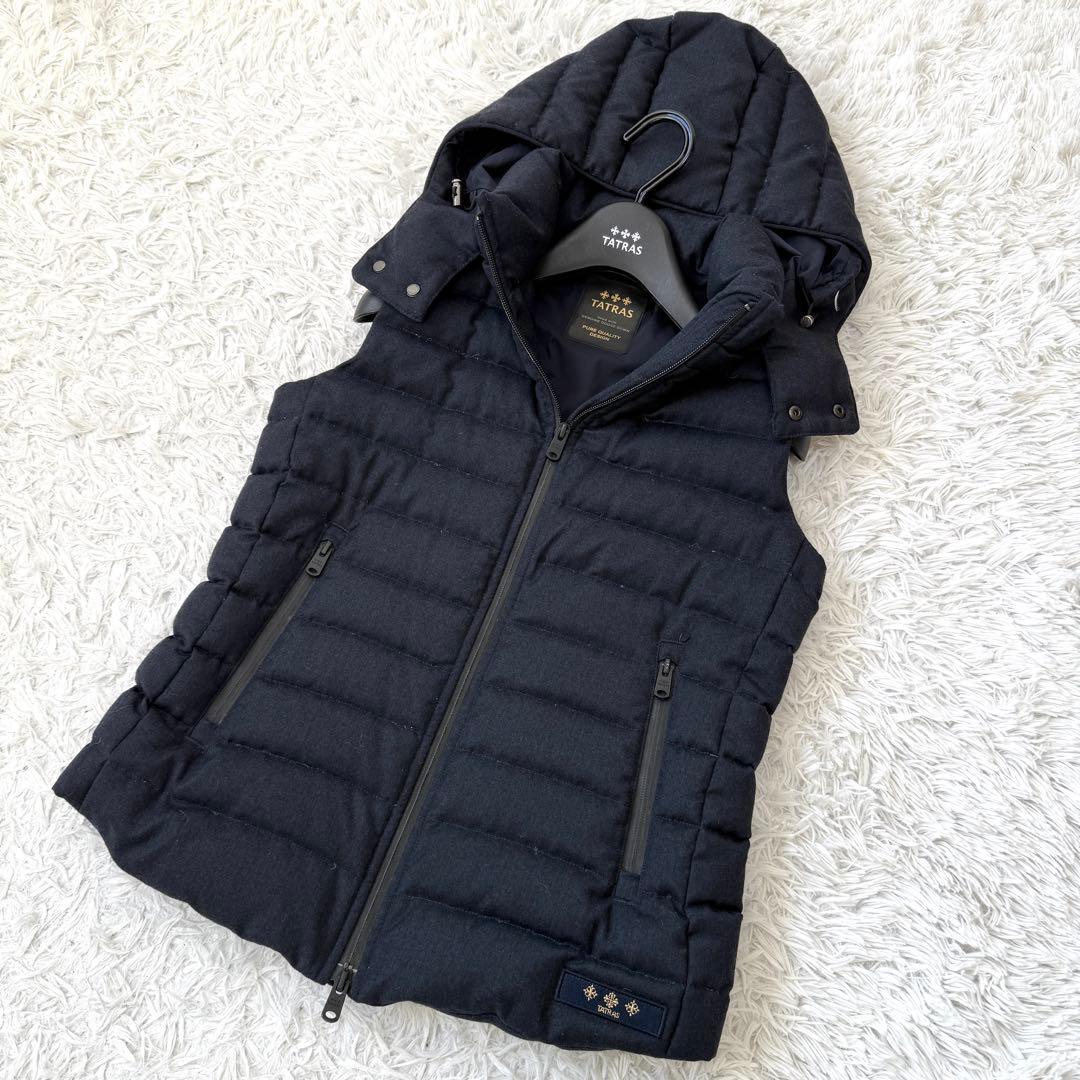 【最高級✨】タトラス ジョコンダ ウール 2way ダウンベスト ネイビー 03
