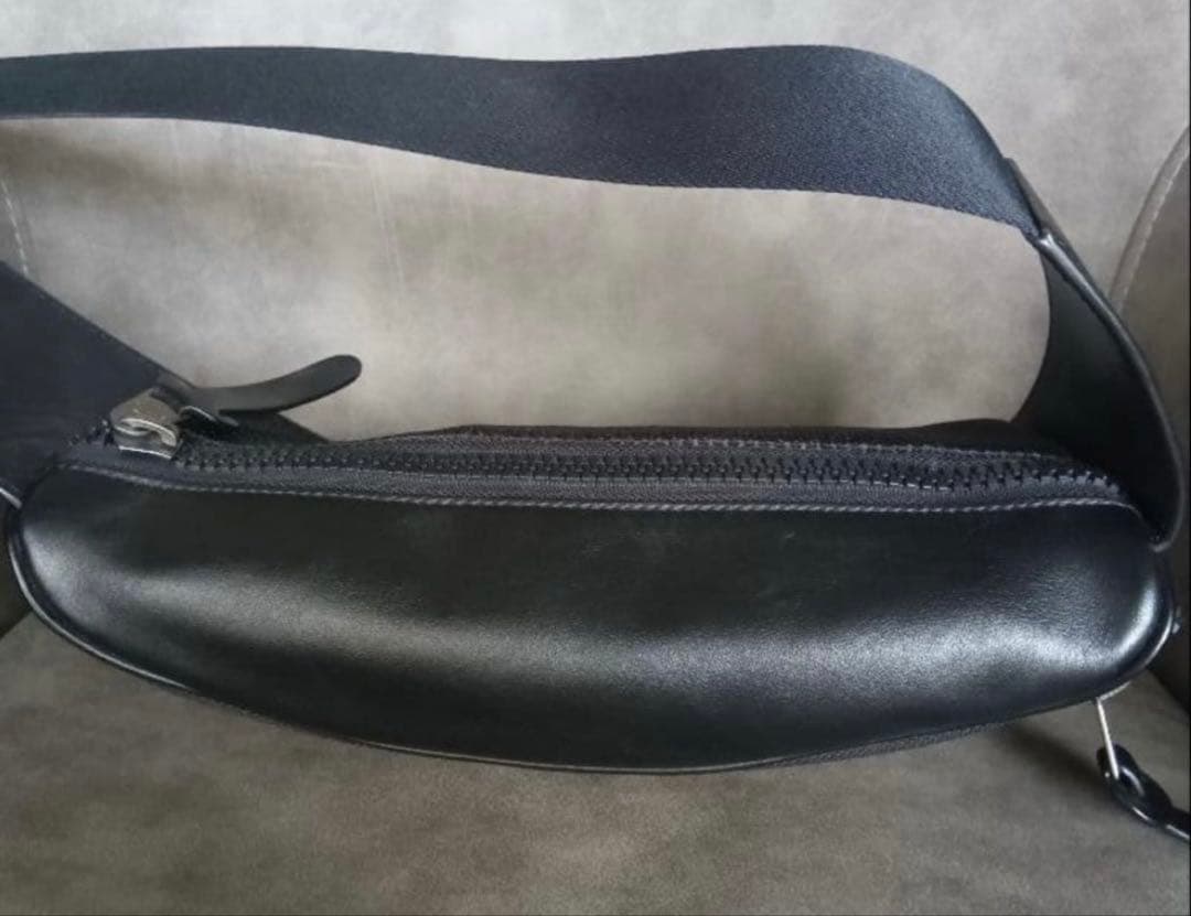 COACH/コーチ メンズ／レディース ブラック ボディバッグ ウエストポーチ