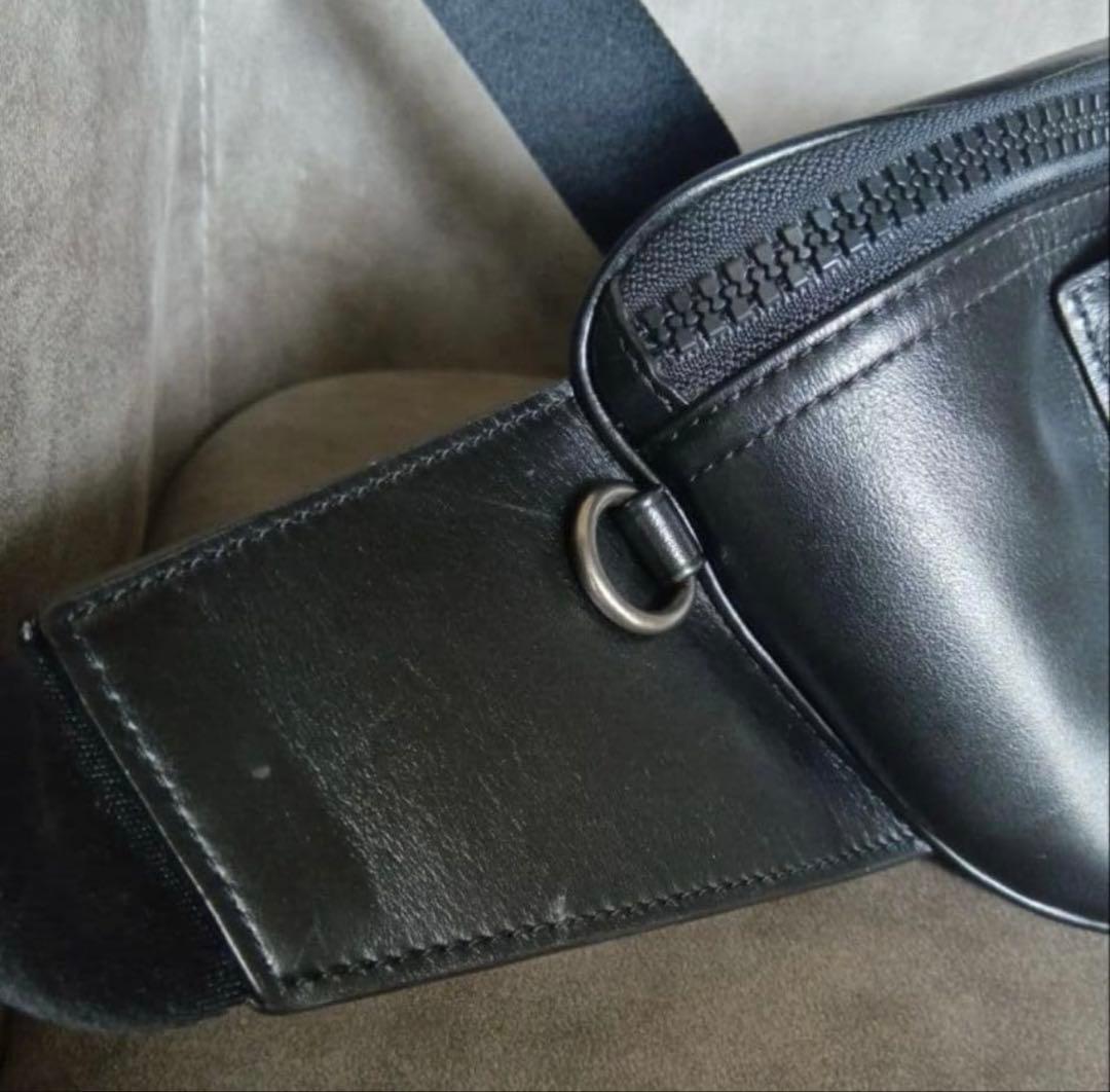 COACH/コーチ メンズ／レディース ブラック ボディバッグ ウエストポーチ