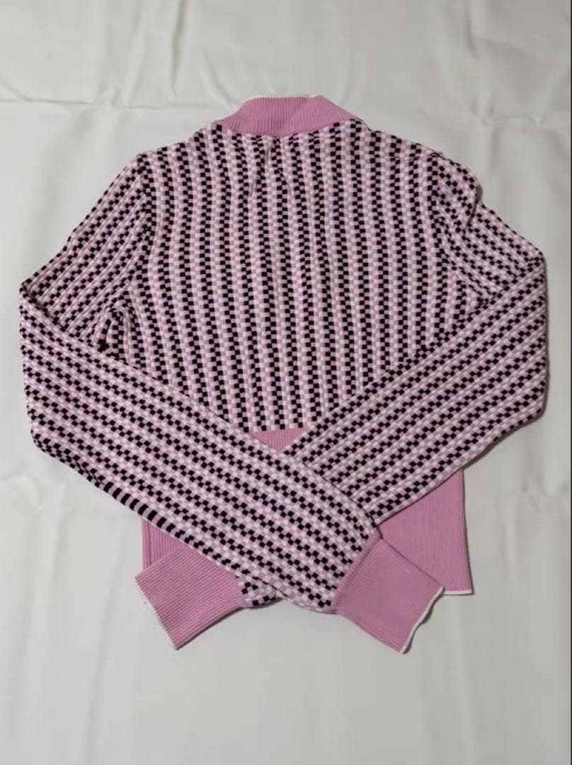 最終価格 ほぼ新品Sサイズ MIU MIU 伸縮性 カーディガン