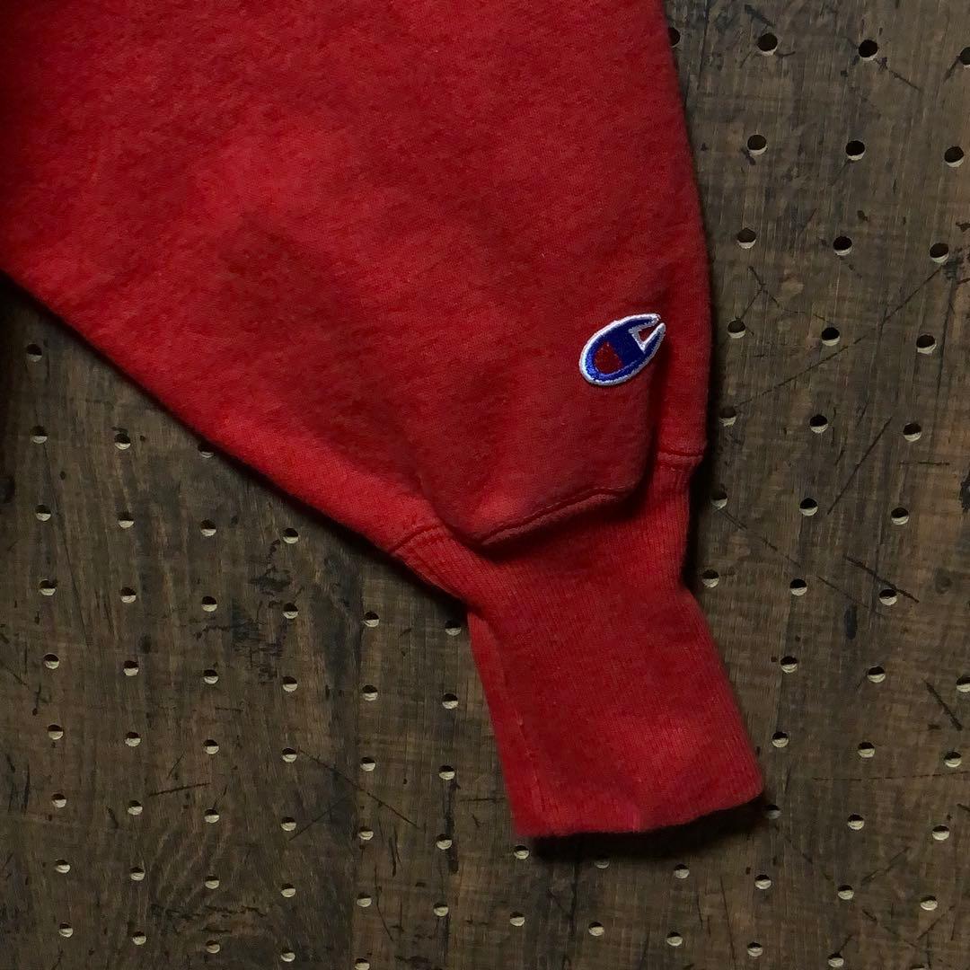 90s USA製 Champion リバースウィーブ スウェット　赤　dh56